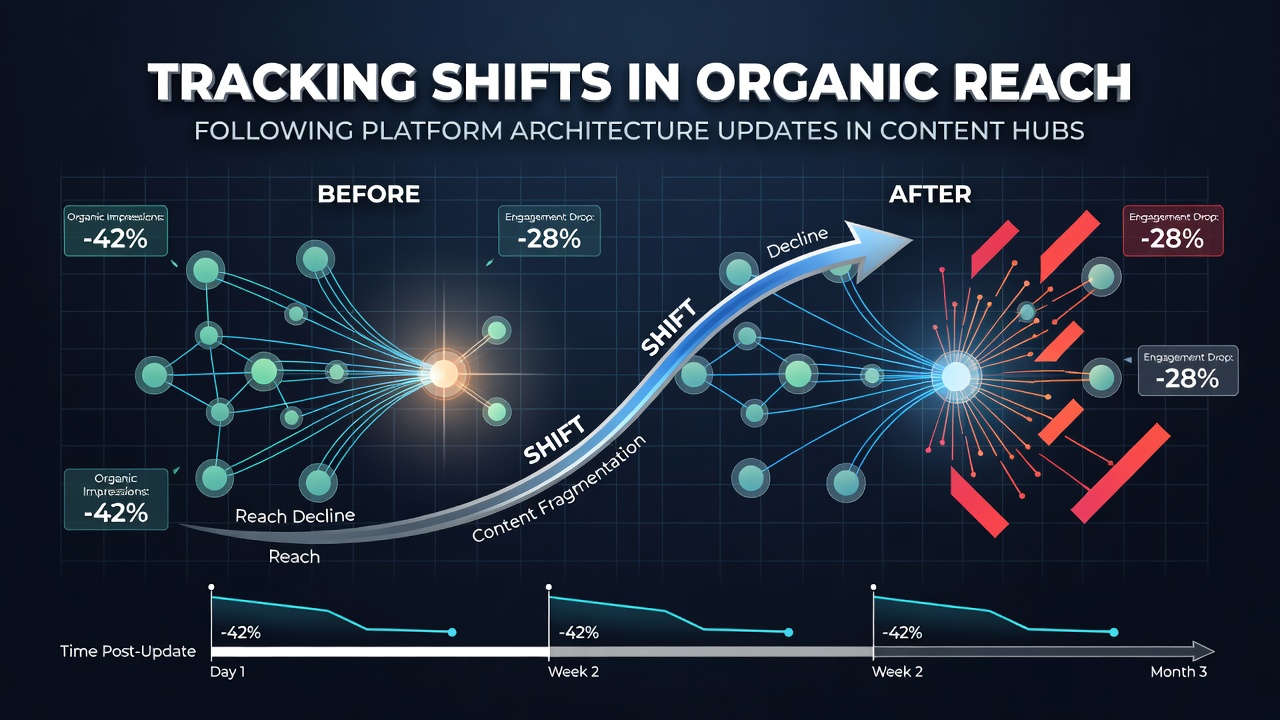 Tracking Shifts in Organic Reach Following Platform Architecture Updates in Content Hubs